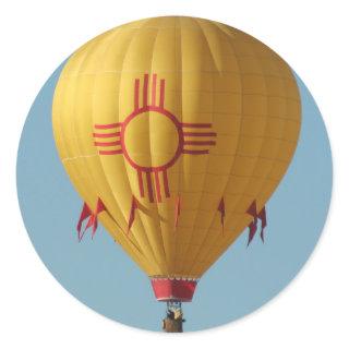 Zia Sun Symbol Hot Air Balloon Sticker