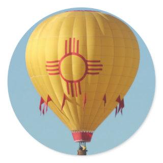 Zia Sun Symbol Hot Air Balloon Sticker