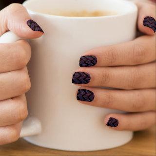 Zig Zag Pattern Minx Nail Art