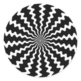 Zig Zag Spiral Stickers