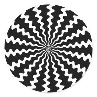 Zig Zag Spiral Stickers