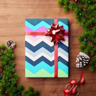 Zig-zagging pastel Rainbow Pattern