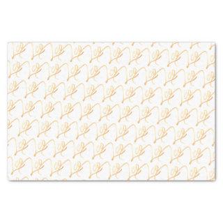 Zodiac "Leo" Gold Script Tissue Paper