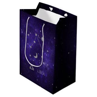 Zodiac Purple Libra | Cosmic Astrology Horoscope Medium Gift Bag