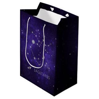 Zodiac Purple Sagittarius | Astrology Horoscope Medium Gift Bag
