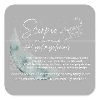 Zodiac sticker- Scorpio Square Sticker