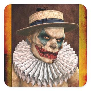 Zombie Circus Clown Stickers