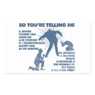 Zombie Jesus Rectangular Sticker