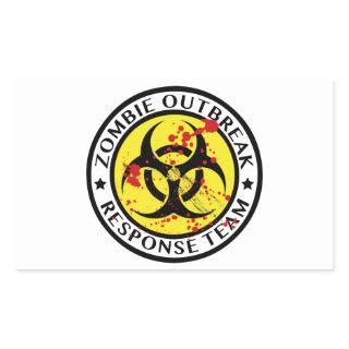 Zombie Outbreak Response Team Rectangular Sticker