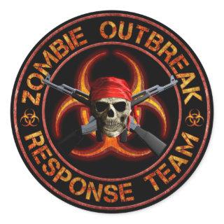 Zombie Response Team Classic Round Sticker