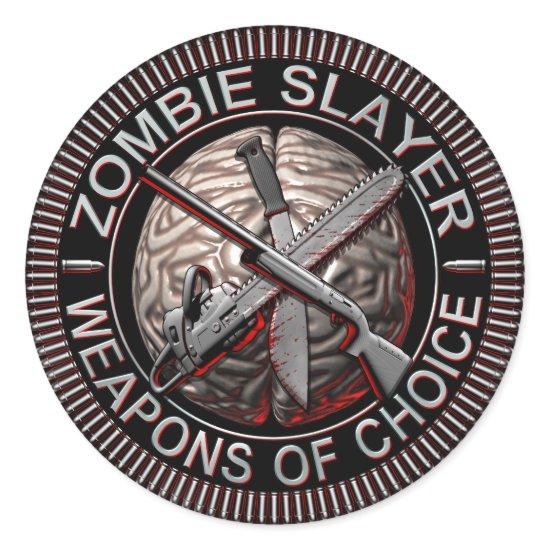 Zombie Slayer Stickers