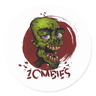 Zombies Classic Round Sticker