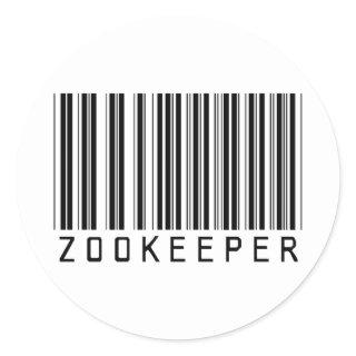 Zookeeper Bar Code Classic Round Sticker