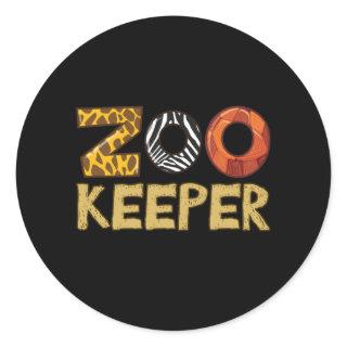 Zookeeper Classic Round Sticker