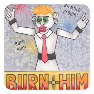 Zozobra Santa Fe, NM Gloom Away! Sheet 20 Stickers