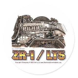 ZR1/LT5 320  Corvette Engine Classic Round Sticker
