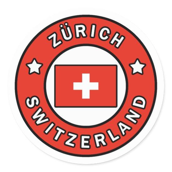 Zürich Switzerland Classic Round Sticker