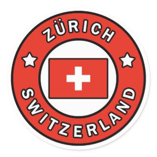 Zürich Switzerland Classic Round Sticker